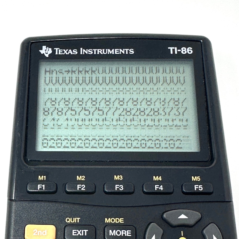 Texas Instruments TI-86 Graphing Calculator Tested Working Display Line Issue - Picture 2 of 16